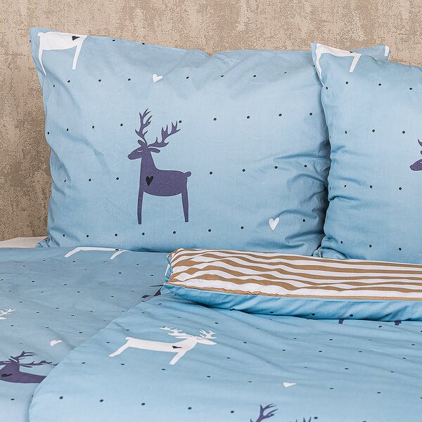 4Home Pościel bawełniana Deer love, 140 x 220 cm, 70 x 90 cm