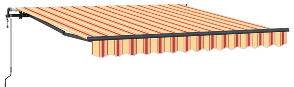Markiza zwijana Żółty i pomarańczowy 350 x 250 cm