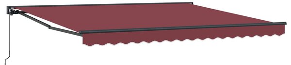 Rama markizy bordowy 400 × 300 cm Poliester z powłoką PU