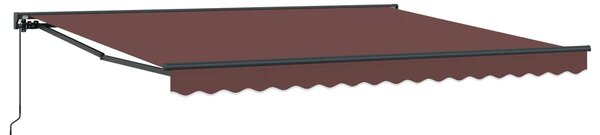 Rama markizy Brązowy 400 × 300 cm Poliester z powłoką PU