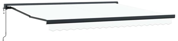 Markiza Biały 400 × 300 cm Poliester i aluminium