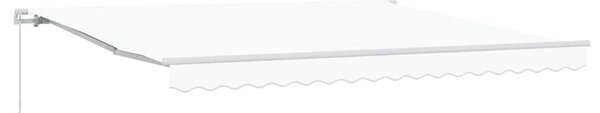 Markiza Biały 400 x 350 x 165 cm Poliester i Metal