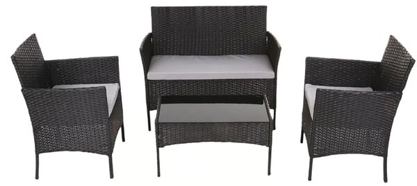 Zestaw mebli ogrodowych PATIO Edwige 47209 Czarny