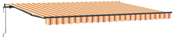 Markiza wysuwana Żółty i pomarańczowy 450 × 300 cm