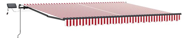 Markiza zwijana Czerwono-biały 450 ×300 cm tkanina