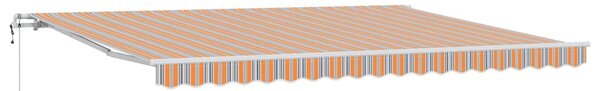 Markiza wysuwana Wielokolorowe 450 × 350 cm Tkanina i aluminium