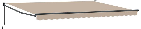Markiza Beżowy 450 x 300 x 165 cm Poliester i Metal