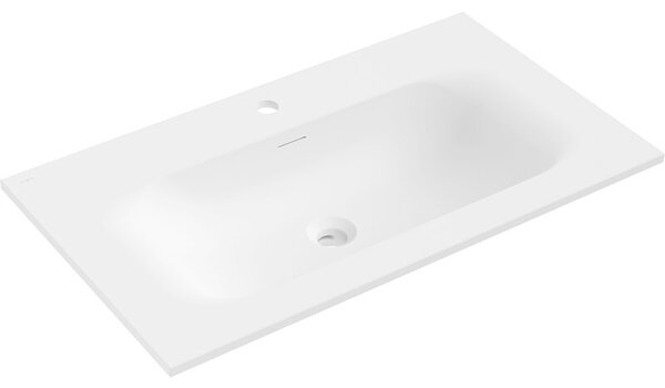 Mexen Vela umywalka wpuszczana w blat 81 x 46,5 cm, biała mat - 25238001