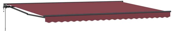 Rama markizy bordowy 500 × 300 cm Poliester z powłoką PU