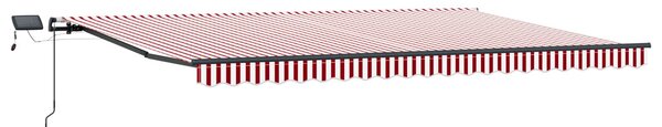 Markiza zwijana Czerwono-biały 500 ×300 cm tkanina