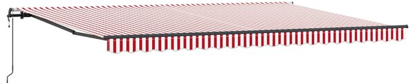 Markiza zwijana Czerwony i Biały 500 × 300 cm