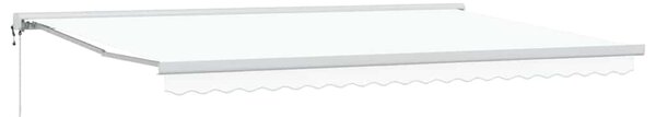 Markiza Biały 500 x 300 x 165 cm Poliester i aluminium