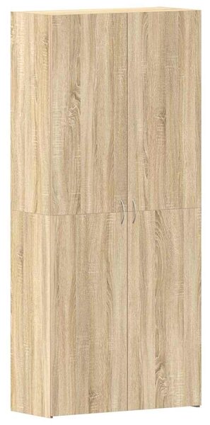 Szafka na buty 80 x 35.5 x 180 cm Drewno inżynieryjne Brązowy