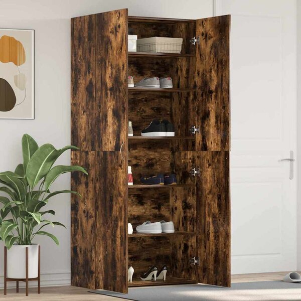 Szafka na buty 80 x 35.5 x 180 cm Drewno inżynieryjne