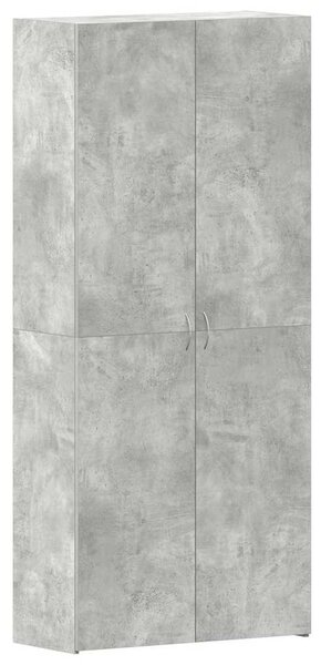 Szafka na buty 80 x 35.5 x 180 cm Drewno inżynieryjne Szary