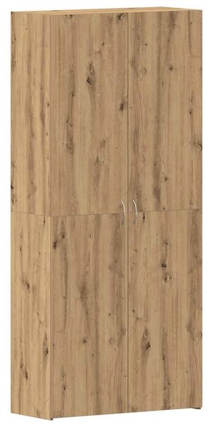 Szafka na buty 80 x 35.5 x 180 cm Drewno inżynieryjne Brązowy