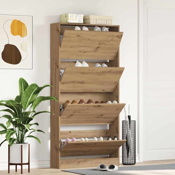 Szafka na buty 80 x 21 x 163,5 cm Drewno inżynieryjne
