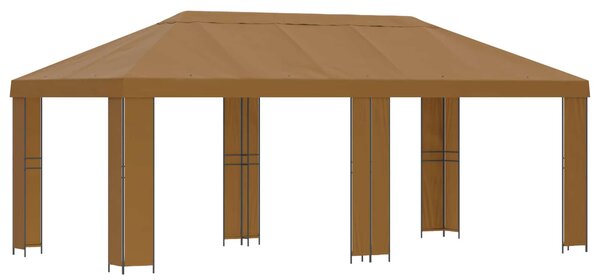 Altana ogrodowa 6 x 3 m Beżowy Poliester i Stal 190 gsm