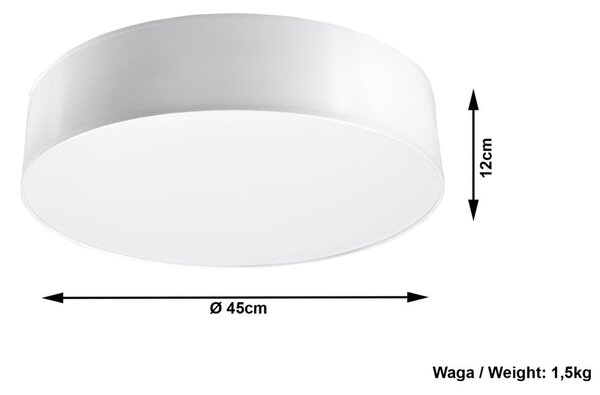 Biała lampa sufitowa Sollux Atis Ceiling 45