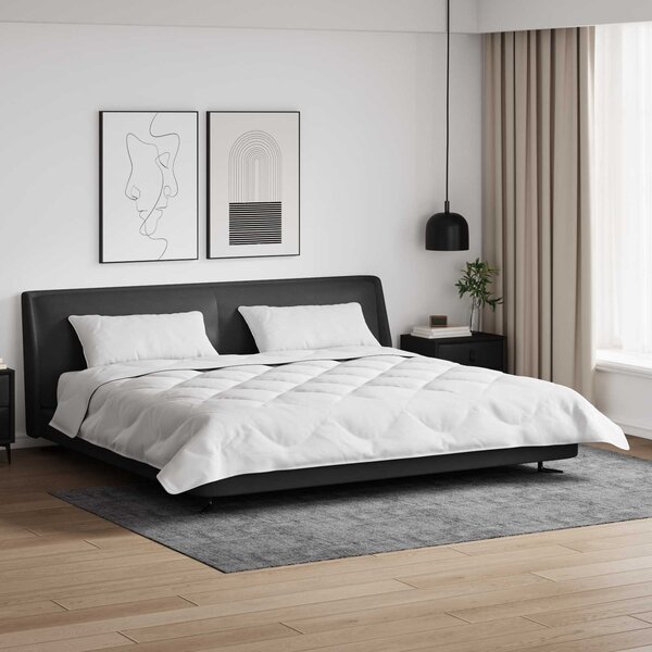 Duvet z poduszkami z poduszką 3 pcs Biały Mikrofibra i Puch