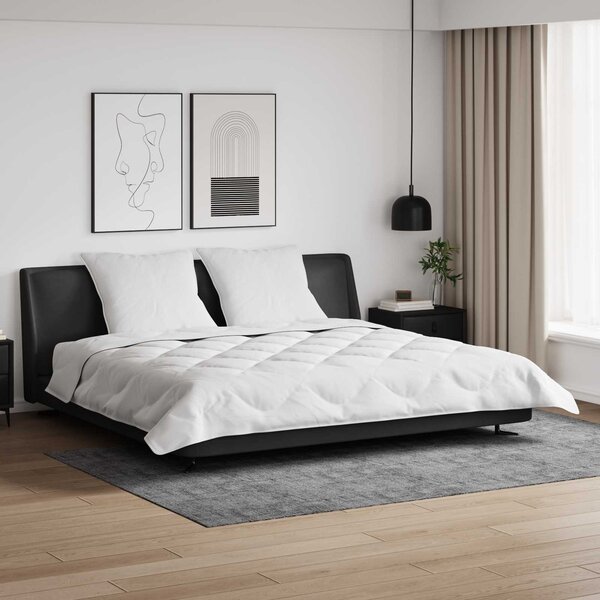 Duvet z poduszkami z poduszką 3 pcs Biały Mikrofibra i Puch