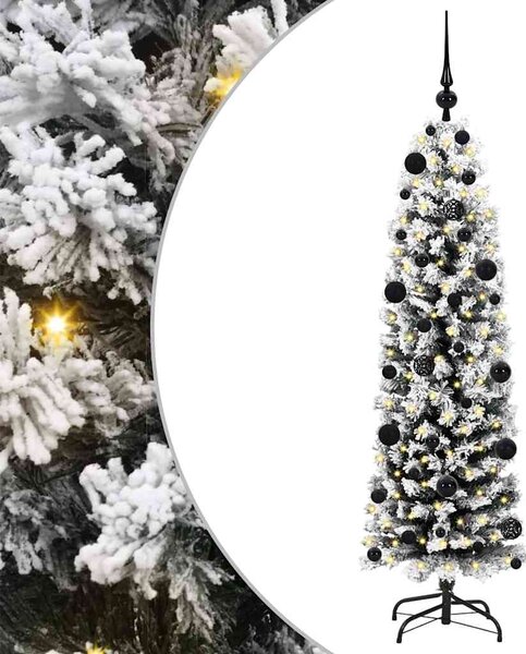 Sztuczna choinka z podstawą Zielony 150 cm PVC, stal i plastik