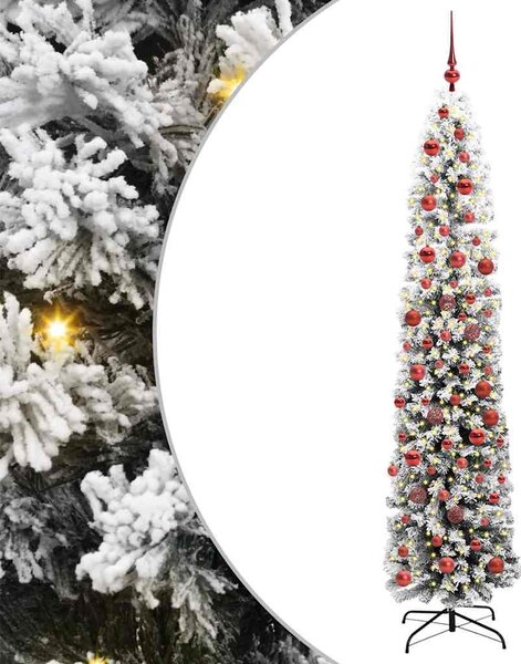 Sztuczna choinka z podstawą Zielony 180 cm PVC, stal i plastik