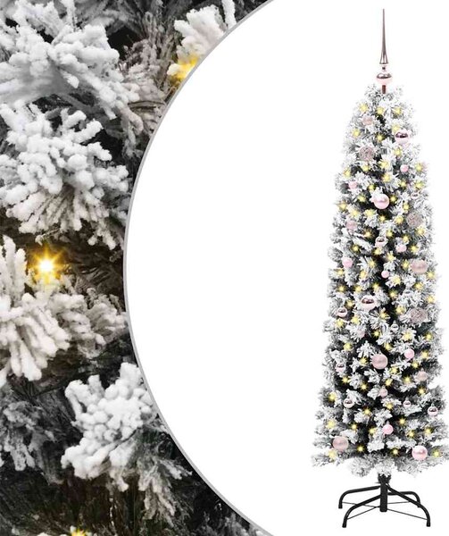 Sztuczna choinka z podstawą Zielony 150 cm PVC, stal i plastik