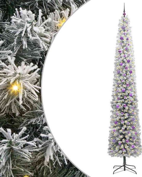 Sztuczna choinka z podstawą Zielony 300 cm PVC, stal i plastik