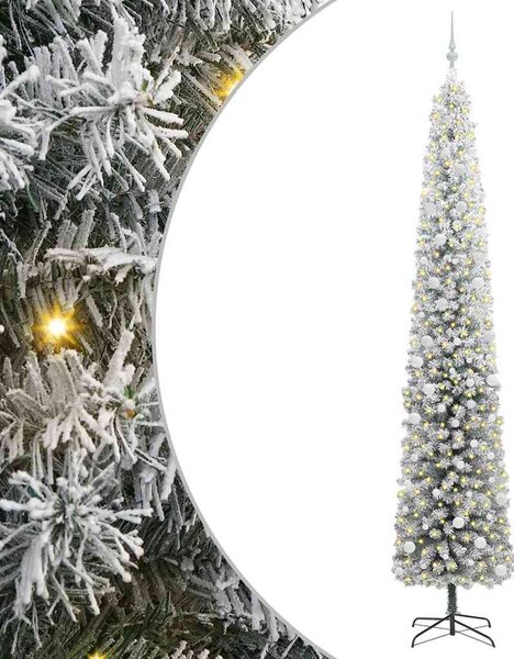 Sztuczna choinka z podstawą Zielony 300 cm PVC, stal i plastik
