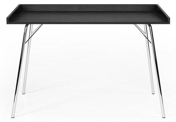 Czarne biurko Woodman Rayburn, 115x52 cm