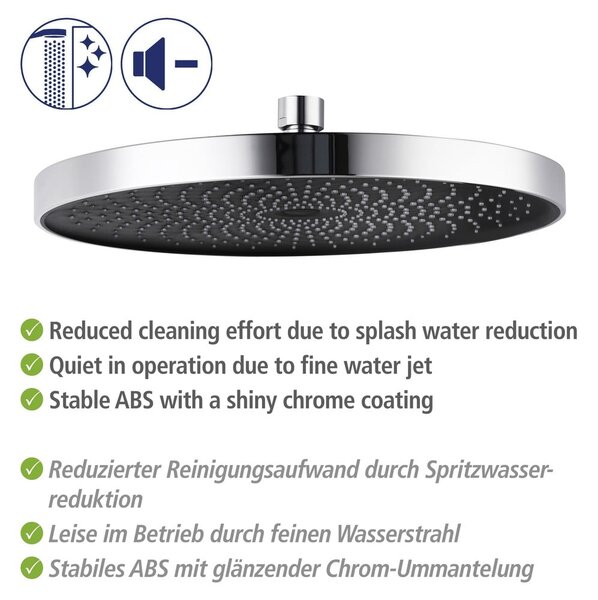 Zestaw prysznicowy ze stali nierdzewnej w kolorze błyszczącego srebra 120 cm Soft Water – Wenko