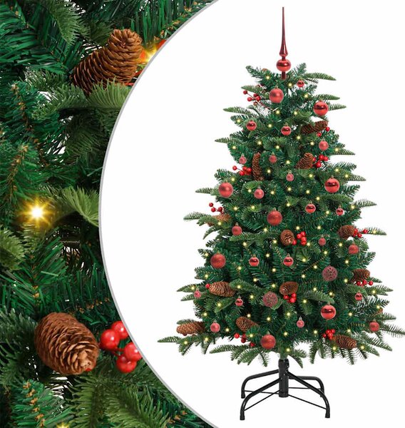 Sztuczna choinka z podstawą Zielony 150 cm PVC, Metal i Plastik
