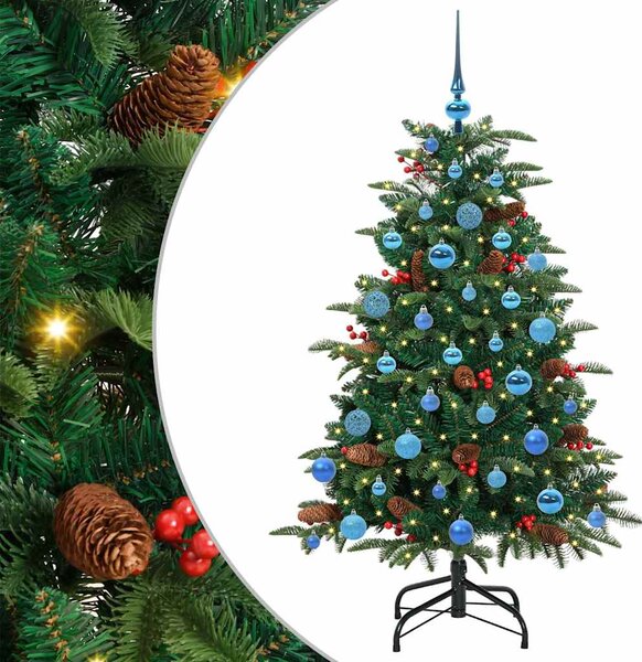 Sztuczna choinka z podstawą Zielony 150 cm PVC, Metal i Plastik