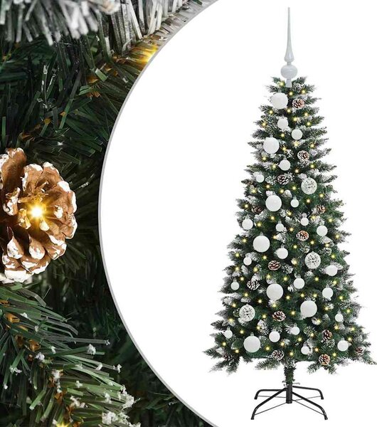 Sztuczna choinka z podstawą Zielony 120 cm PVC, plastik i stal