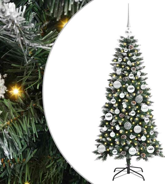 Sztuczna choinka z podstawą Zielony 120 cm PVC, plastik i stal