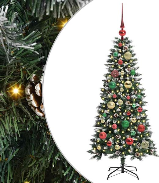 Sztuczna choinka z podstawą Zielony 120 cm PVC, plastik i stal
