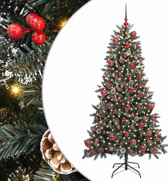 Sztuczna choinka z podstawą Zielony 180 cm PVC, plastik i stal