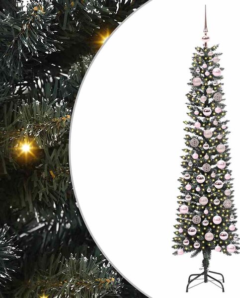 Sztuczna choinka z podstawą Zielony 180 cm PVC, plastik i stal