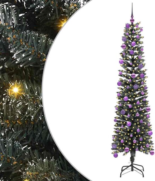Sztuczna choinka z podstawą Zielony 180 cm PVC, plastik i stal
