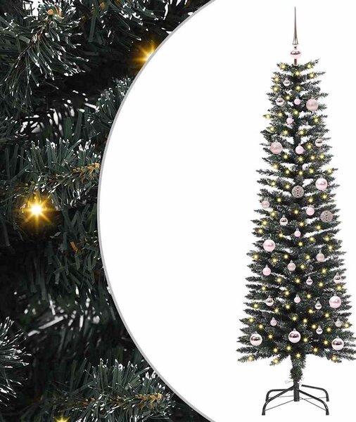 Sztuczna choinka z podstawą Zielony 150 cm PVC, plastik i stal