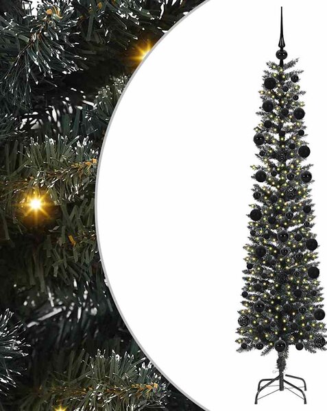 Sztuczna choinka z podstawą Zielony 210 cm PVC, plastik i stal