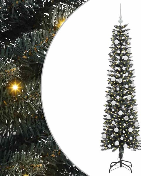 Sztuczna choinka z podstawą Zielony 180 cm PVC, plastik i stal