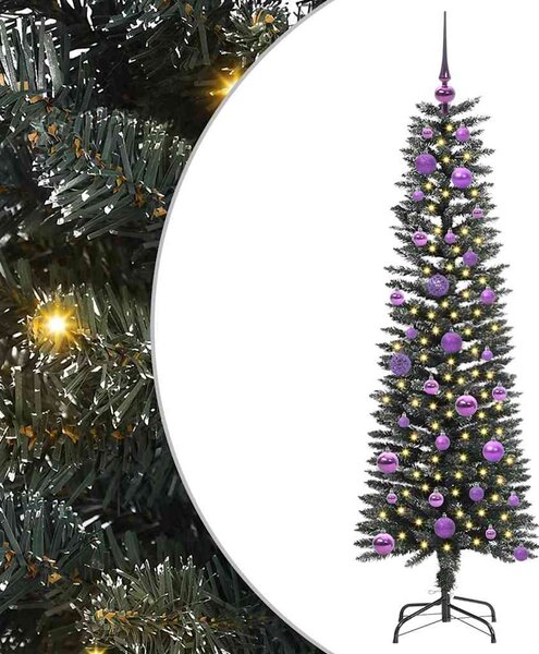 Sztuczna choinka z podstawą Zielony 150 cm PVC, plastik i stal