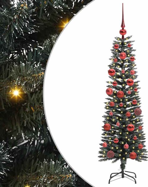 Sztuczna choinka z podstawą Zielony 150 cm PVC, plastik i stal