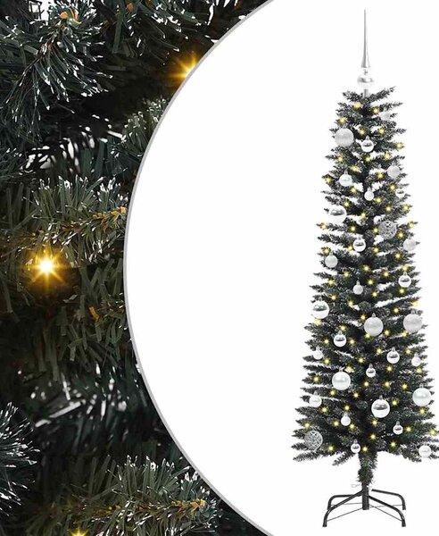 Sztuczna choinka z podstawą Zielony 150 cm PVC, plastik i stal