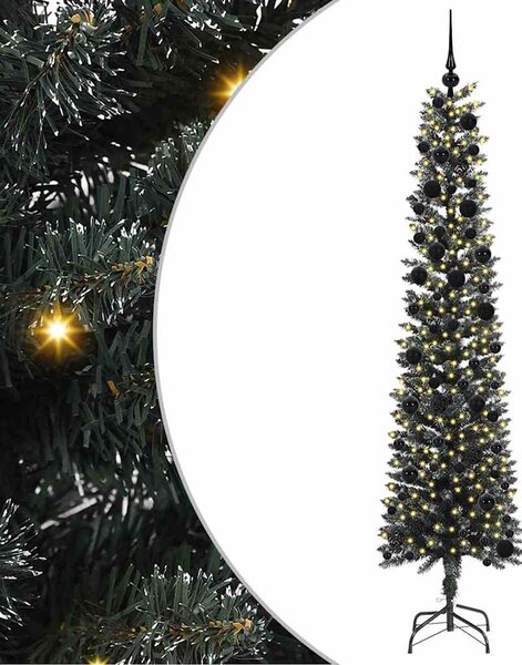 Sztuczna choinka z podstawą Zielony 240 cm PVC, plastik i stal