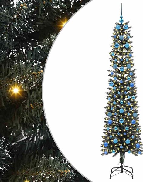 Sztuczna choinka z podstawą Zielony 210 cm PVC, plastik i stal