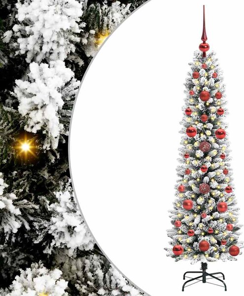 Sztuczna choinka z podstawą Biały 120 cm PVC, Metal i Plastik