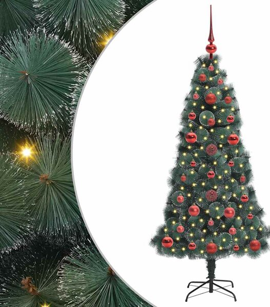 Sztuczna Choinka z Oświetleniem Bożonarodzeniowym z Zestawem Kul